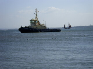 cargo ship in the sea