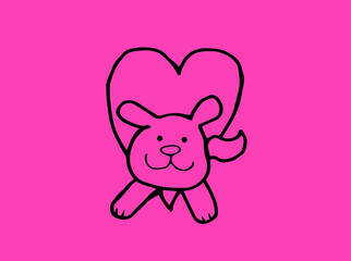 cute animals vector design. for logo and print