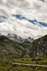 Mountain landscape of Picos de Europa, Asturias, Spain.
