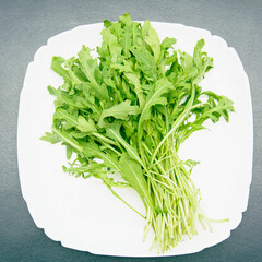 Arugula, fresh arugula, micro green, greens, healthy food, vegan, diet food, wholesome food,...