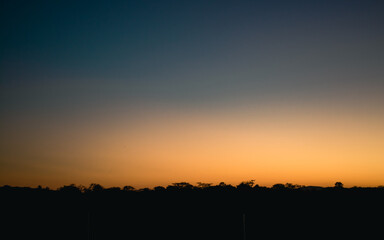 Obraz premium Sunset_blue_and_orange