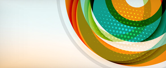 Obraz premium Trendy simple circle abstract background, dynamic motion concept. Vector Illustration For Wallpaper, Banner, Background, Card, Book Illustration, landing page