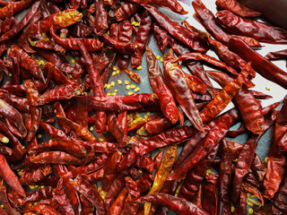 Dry Spicy Chili Group Asian Flavor