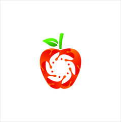 GRAPHIC LOGO VECTOR ILLUSTRATION APPLE JUICE FRESH 