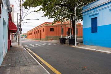 Fototapeta na wymiar facade of the Itu municipal market, public building, São Paulo, Brazil,