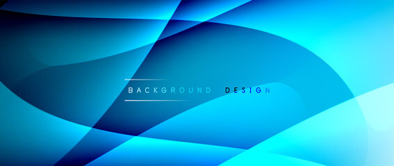Fluid gradient waves with shadow lines and glowing light effect, modern flowing motion abstract background for cover, placards, poster, banner or flyer