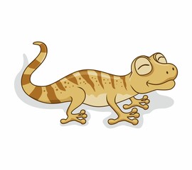 Gecko Cartoon Isolated