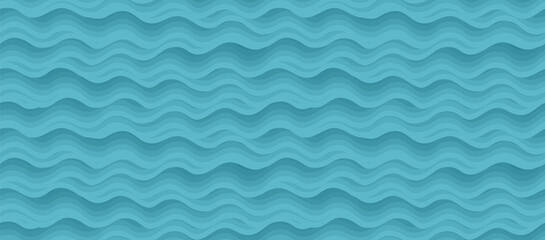 Geometric wavy seamless background. Illustration wave line texture.