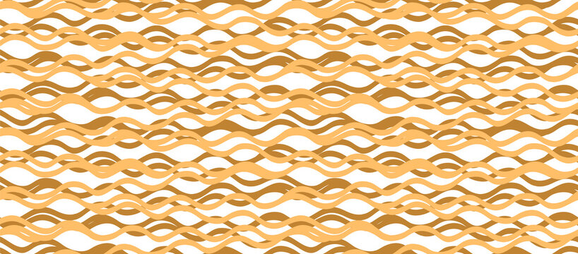 Geometric wavy seamless background. Illustration wave line texture.