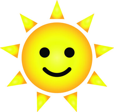 Abstract image of the sun-smile.