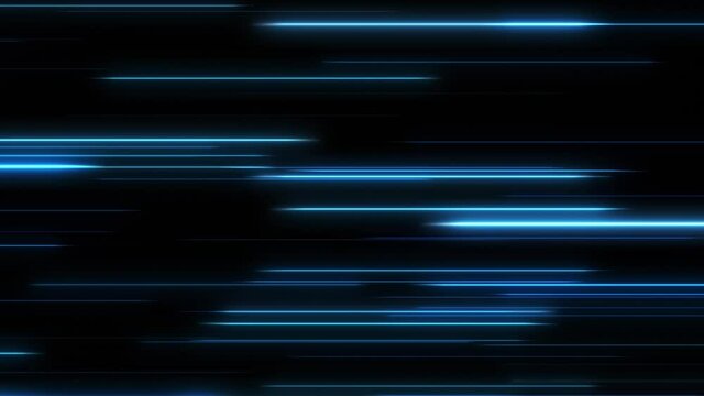Blue Hyperdrive Light Streaks Loop Overlay Background