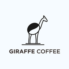 Giraffe Coffee logo. Giraffe icon