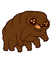 Süßer Bärtierchen Wasserbär niedlich 