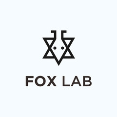 Fox Lab logo. fox icon