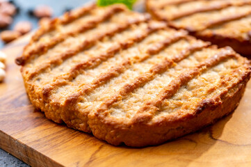 Meat free grilled vegan steakes, healthy food concept