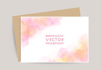 Naklejka na ściany i meble pink watercolor splash background. for wedding, greetings, birthday