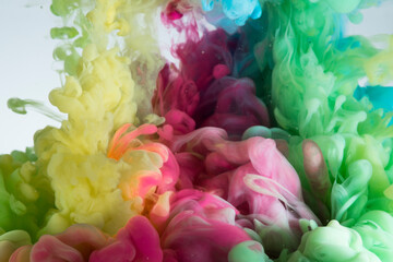Fototapeta premium colorful Ink explosion in water 
