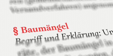Baumängel 