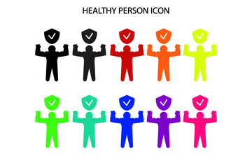 Healthy person icon