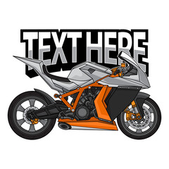 Obraz premium vector motorcycle racing logo