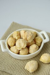 Aleurites moluccanus, the candlenut or known as Kemiri, spice that used for Indonesian cuisine