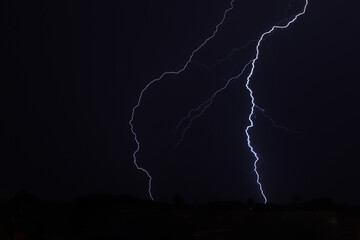 lightning in the night