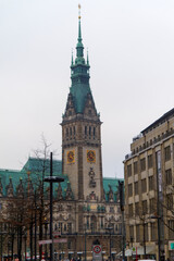 Fototapeta na wymiar Ciudad de Hamburgo en el país de Alemania.