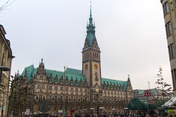 Fototapeta na wymiar Ciudad de Hamburgo en el país de Alemania.