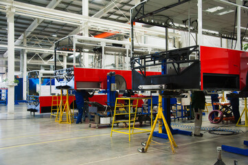 Bus production manufacture