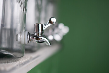 Close Up of Water Tap ,Selective Focus Point