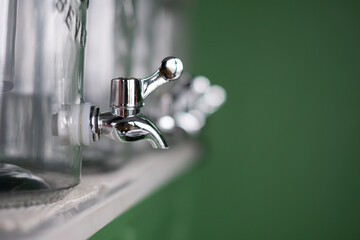 Close Up of Water Tap ,Selective Focus Point.