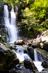 Dardagna waterfalls: beautiful waterfall with silky water effect. Italy Modena