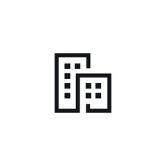 Building icon. Vector Illustration