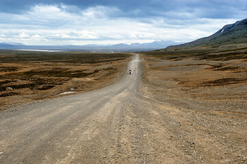 Fototapeta na wymiar by a road in Iceland