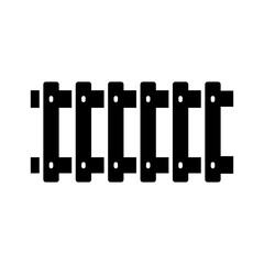 fence icon glyph style design