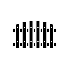 fence icon glyph style design