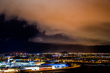 Noche desde la ciudad de valladolid