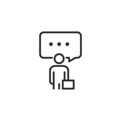 Businessman Speaker icon 