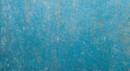 Old painted wall with cracked paint