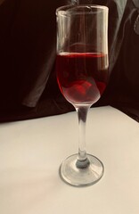 glass of red wine