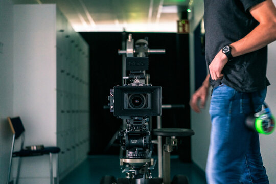 Professionelle Kamera am Film-Set