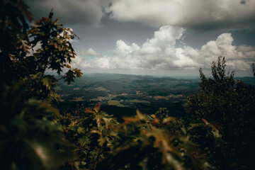 Fototapeta premium sunset in the mountains