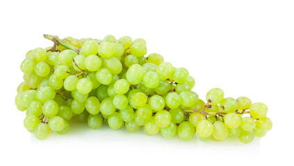 yellow grape isolated on white background