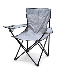 Camp chair isolated on white background.