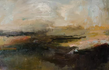 Selbstklebende Fototapeten Abstract oil painting background. Oil on canvas texture. Hand drawn oil painting.Color texture. Fragment of artwork. Modern art. Colorful canvas. © Arteria|lab