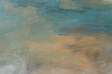 Naklejka premium Abstract oil painting background. Oil on canvas texture. Hand drawn oil painting.Color texture. Fragment of artwork. Modern art. Colorful canvas.