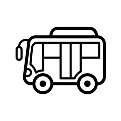 BUS icon logo illustration design