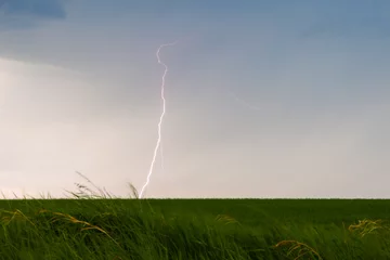 Fotobehang Lightning storm © Sergei Belski