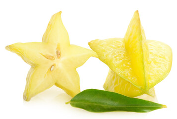 Fototapeta premium star fruit isolated on white background