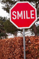 Smile road sign © Ash